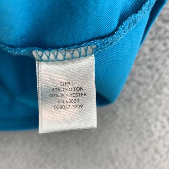 Christopher & Banks Women's Top Size Small Embellished Shirt Short Sleeve Blue - Picture 8 of 11